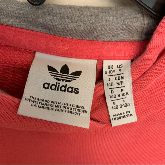 Adidas pink long sleeve hoodie girls size Small - Picture 3 of 5